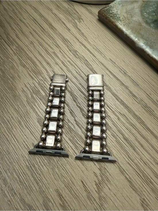 LAGOS Accessories - LAGOS Sterling Silver Beaded Link Apple Watch Band